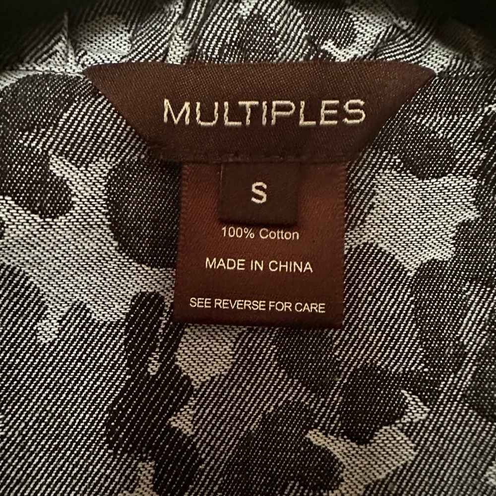 Multiples Size Small Black And Gray Jacket. - image 4